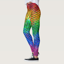 Trendiges disco-Rainbow-Party Leggings