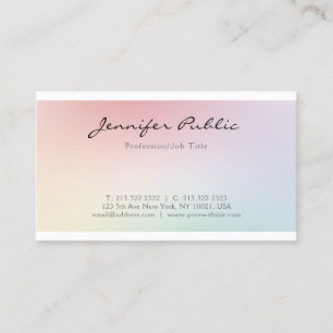 Trendiges Elegantes Modernes Chic Design Professio Visitenkarte