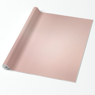 Trendiges Elegantes Roségold Template Glänzendes G Geschenkpapier