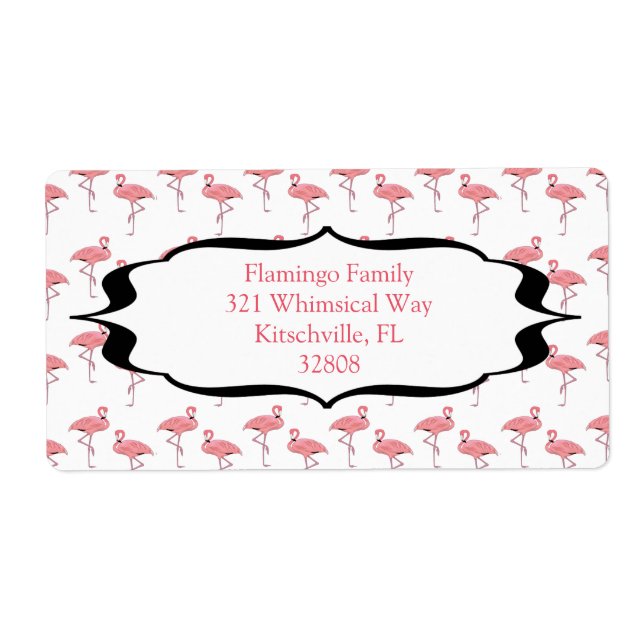 Trendiges Flamingo-Muster (Vorne)