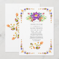 Trendiges florales Paisley-Indianer-Feier-des-Lebe