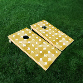 Trendiges, gelbes Punktmuster in Aquarell