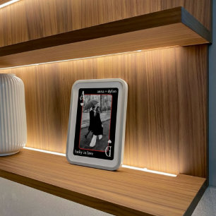 Trendiges Glücklich Verliebt Romantisches Foto Spi Folien Feiertagskarte