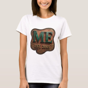 Trendiges Gold ABSTRACTE KUNST Künstlerisches Moti T-Shirt