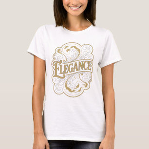 Trendiges Gold ELEGANCE Statement-Design T-Shirt