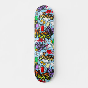 Trendiges Graffiti-Kunstmuster  Skateboard