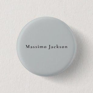Trendiges graues modernes Design einzigartig persö Button