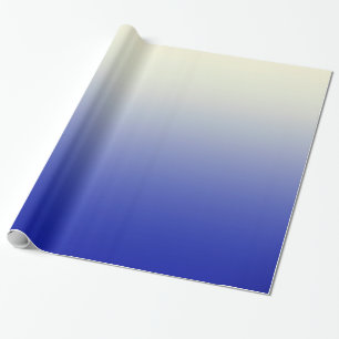 Trendiges hellblaues bis altes weißes Ombre-Verlau Geschenkpapier