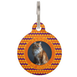 Trendiges Hundegeschenk Chevron-Symmetrie  Haustiermarke