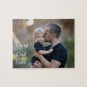 Trendiges individuelles Foto Vatertag Bester Vater Puzzle