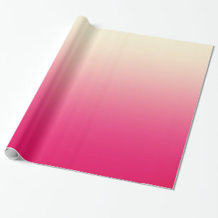 Trendiges Korallenrosa zu Vintage-Weiß Ombre-Verla Geschenkpapier
