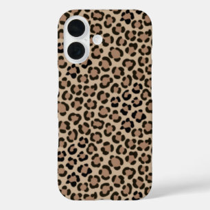 Trendiges Leopard-Druckfefferteffekt Wiederholmust iPhone 16 Hülle