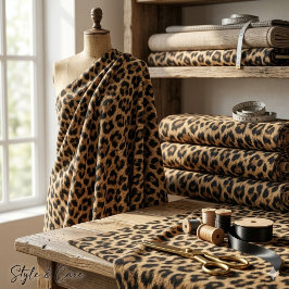 Trendiges Leopardenmuster einzigartiger Stil Stoff