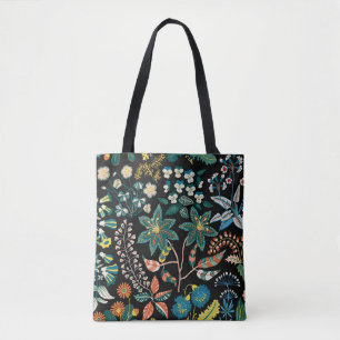 Trendiges leuchtendes Blumenmuster in den vielen A
