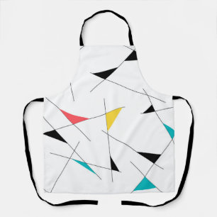 Trendiges, lustiges, einfaches geometrisches Muste Schürze