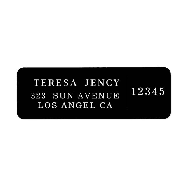 Trendiges minimalistisches schwarzes modernes Desi (Vorne)