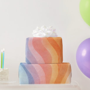 Trendiges minimalistisches Wellendesign-Geschenk M Geschenkpapier