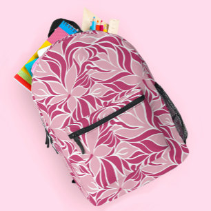 Trendiges modernes Blumenmuster Blumen Mädchenhaft Bedruckter Rucksack