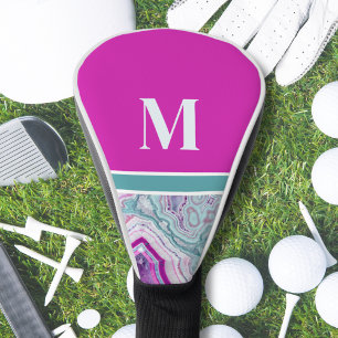 Trendiges modernes initiales Monogramm Golf Headcover