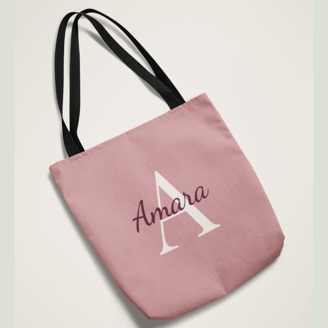 Trendiges Monogramm Amara | Tee-Rose & Beere Custo (Von Creator hochgeladen)