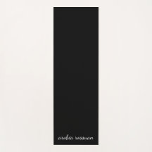 Trendiges Monogramm Moderne schwarze Schrift Name