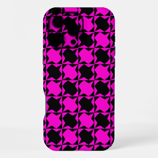 Trendiges Musterdesign iPhone Hülle (Rückseite)