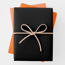 Trendiges Orange, Blassorange & Schwarzes Kompleme
