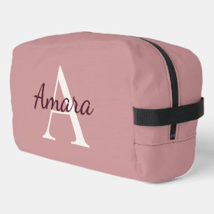 Trendiges personalisiertes Dopp-Kit Teerosa Pink Waschbeutel