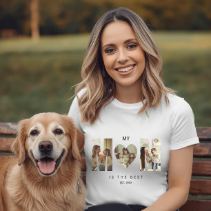 Trendiges personalisiertes Foto-MUTTER-Herz-T-Shir T-Shirt