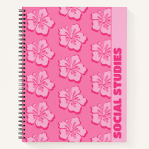 Trendiges Preppy-Tropen-Blumen-Schulfach