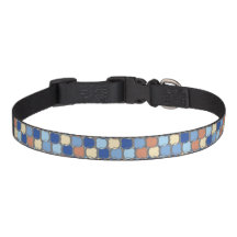 Trendiges Retro-Design mit blauen, orangen und gel