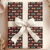 Trendiges Retro Hipster Bow Krawatte Muster