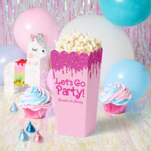 Trendiges Rosa Lass uns Party feiern Geburtstag Geschenkschachtel