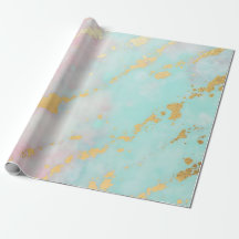 Trendiges Rosa Soft Mint Gold Luxus-Kollektion