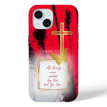 Trendiges Schwarz-Rot und Weiß Gold Kreuz Schmette