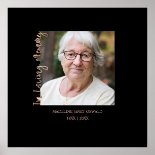 Trendiges schwarzes minimalistisches individuelles poster