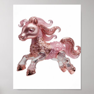 Trendiges Silber ABSTRACT ART Grafikdesign Poster