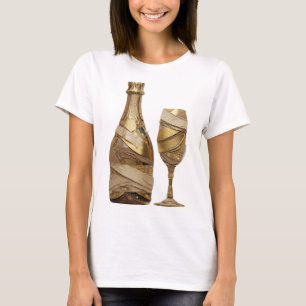 Trendiges Silber ABSTRACT ART Künstlerisches Motiv T-Shirt