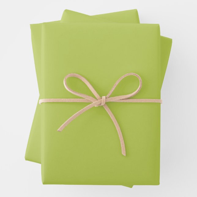Trendiges Soft Chartreuse-Geschenkpapier Geschenkpapier Set (Beispiel)