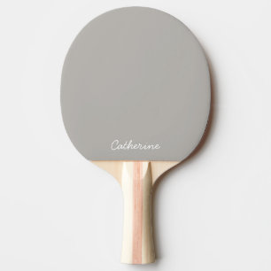 Trendiges Soft-Grau-Beige benutzerdefiniertes Ping Tischtennis Schläger
