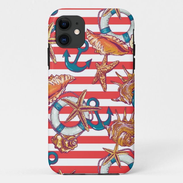 Trendiges Strandmuster Case-Mate iPhone Hülle (Rückseite)