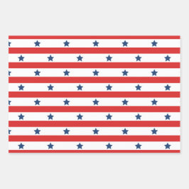 Trendiges Strickpapier, Flachblatt-Set 3 Geschenkpapier Set