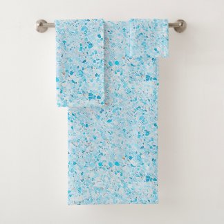 Trendiges Terrazzo-Badehandtuch Badhandtuch Set