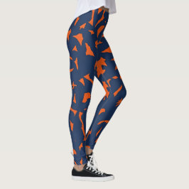 Trendiges Terrazzo-Konfetti-Muster - Marineblau un Leggings