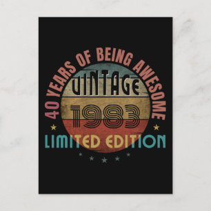 TRENDIGES TOLL JAHR DER GEBURTSTAG GESCHENK POSTKARTE