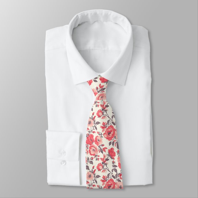 Trendiges Vatertagsgeschenk Rosenblume Krawatte (Gebunden)