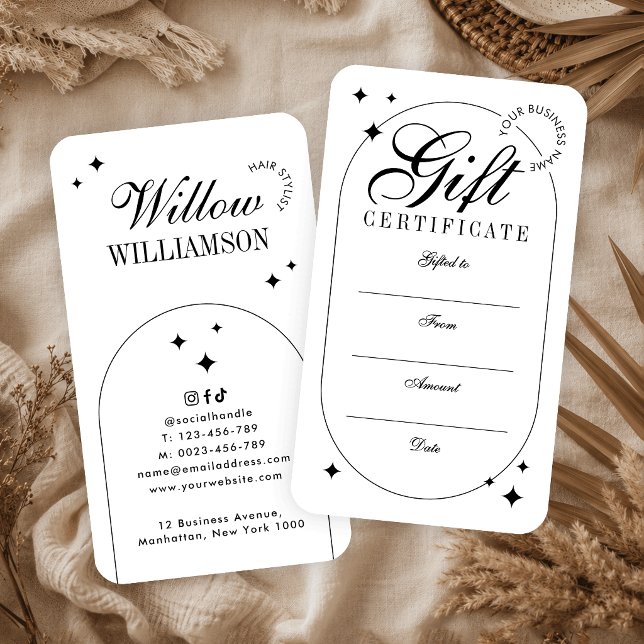 Trendiges Vintage-Script Minimalist Geschenkgutsch (Von Creator hochgeladen)