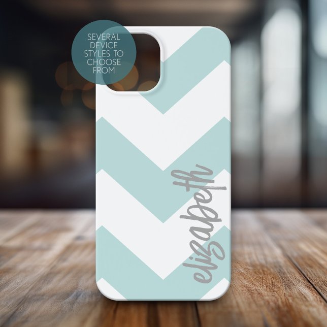 Trendiges Zickzack Muster mit großem kalligraphisc Case-Mate iPhone Hülle (Personalized Phone Case - Pick Your Device Style and Customize the Design)