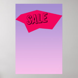Trendiges Zine Style Sign Paper Ausschneiden Poster