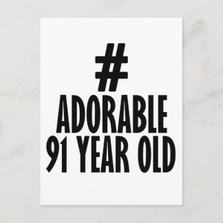 Trending 91 JAHRE ALTE BIRTHDAY DESIGN Postkarte